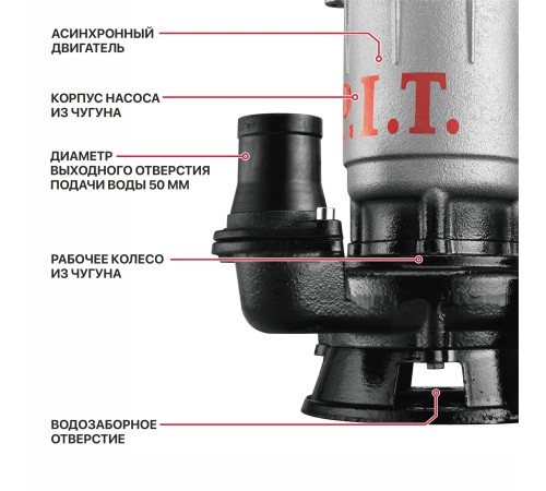 Насос фекальный сетевой P.I.T. PSW900-W3