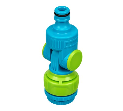 Адаптер штуцерный, шарнирный, с переключателем, 1/2-1'', Palisad Luxe