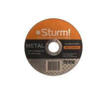 Диск отрезной по металлу, АРМИРОВАННЫЙ,размер 125x1.2x22.23 Sturm! Диск отрезной по металлу, АРМИРОВАННЫЙ,размер 125x1.2x22.23 Sturm!