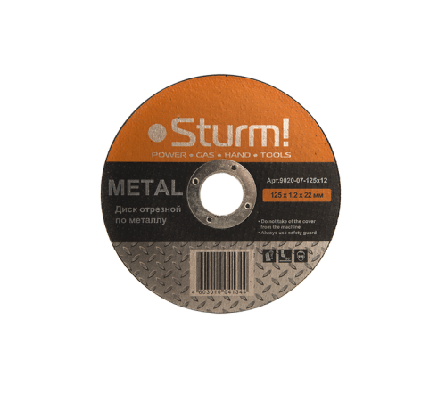 Отрезной диск по металлу Sturm! 9020-07-125x12 Отрезной диск по металлу Sturm! 9020-07-125x12