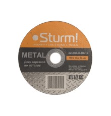 Диск отрезной по металлу, АРМИРОВАННЫЙ, размер 150x1.6x22.23 Sturm!