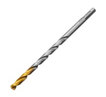 Сверло спиральное по металлу 6,5 х 148 мм, Р6М5, Golden Tip, удлиненное Denzel