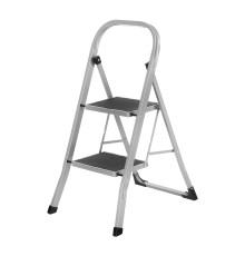Стремянка стальная, 2 широкие ступени 20х30 см с полимерным покрытием Сибртех