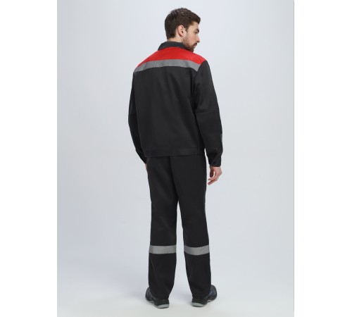Костюм Легион-1 СОП (тк.Смесовая,210) брюки, черный/красный