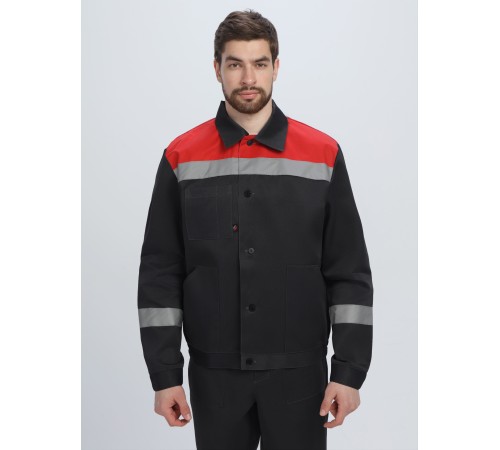 Костюм Легион-1 СОП (тк.Смесовая,210) брюки, черный/красный