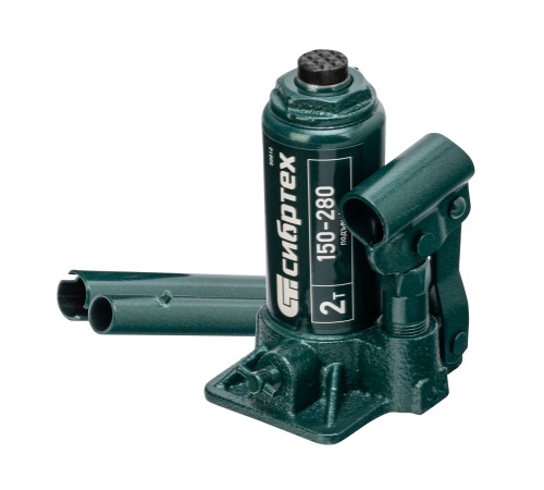 Домкрат гидравлический бутылочный, 2 т, 150-280 мм, в пласт. кейсе Сибртех Домкрат гидравлический бутылочный, 2 т, 150-280 мм, в пласт. кейсе Сибртех