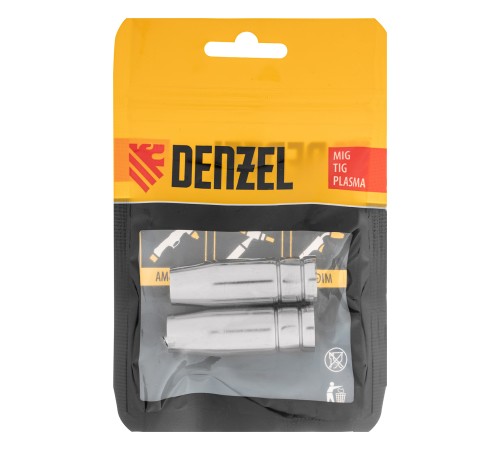 Сопло газовое d12, длина 53м, 2 шт для MIG горелки тип 15 Denzel Сопло газовое d12, длина 53м, 2 шт для MIG горелки тип 15 Denzel