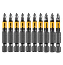 Бита PH1х50, сталь S2, цилиндр., 10 шт. Е 6,3 Denzel
