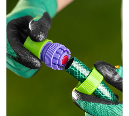 Соединитель пластмассовый, быстросъемный для шланга 3/4, аквастоп Palisad