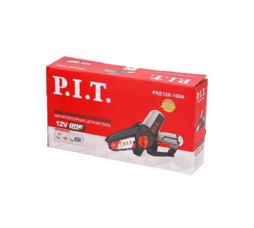 Пила цепная аккумуляторная мини P.I.T. PKE12K-100A (без АКБ и ЗУ) (Арт. 106301401010)