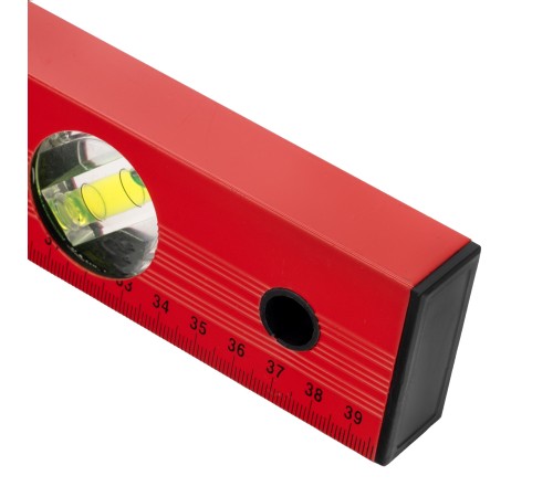 Уровень алюминиевый, 400 мм, 3 глазка, красный, линейка Matrix Уровень алюминиевый, 400 мм, 3 глазка, красный, линейка Matrix