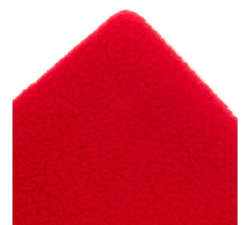 Шапка с отворотом из флиса для взрослых, размер 56-57, красная Сибртех