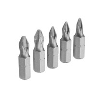 Набор вставок (бит) торцевых 1/4", Phillips, PH0-3, 25 мм, 5 предметов TOLSEN TT20286