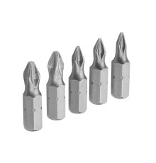 Набор вставок (бит) торцевых 1/4", Phillips, PH0-3, 25 мм, 5 предметов TOLSEN TT20286