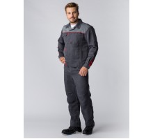 Костюм Фаворит-1 (тк.Смесовая,210) брюки, т.серый/серый