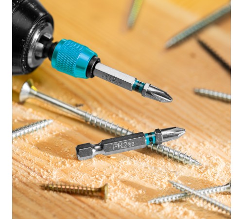 Бита PH2х50мм, сталь S2, шестигр., отрывн., 10 шт. Gross