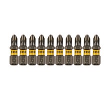 Бита PH2х25, сталь S2, шестигранный профиль, 10 шт. Е 6,3 Denzel Бита PH2х25, сталь S2, шестигранный профиль, 10 шт. Е 6,3 Denzel