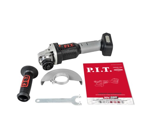 Шлифмашина угловая аккумуляторная бесщёточная P.I.T. PWS20H-125A (без АКБ и ЗУ)
