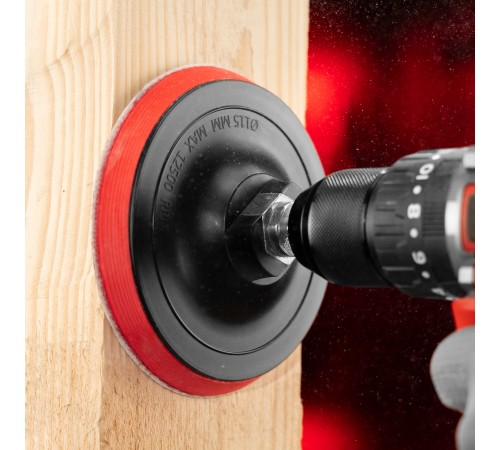 Насадка для дрели и УШМ с липучкой, 115 мм Matrix