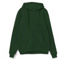 Толстовка на молнии с капюшоном Siverga 2.0, темно-зеленый