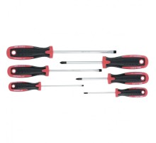 Набор отверток, сталь S2, двухкомпонентные рукоятки, 6 шт Matrix Professional