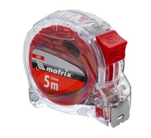 Рулетка Crystal,5 м х 25 мм,корпус из поликарбоната Matrix