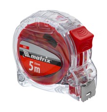 Рулетка Crystal,5 м х 25 мм,корпус из поликарбоната Matrix