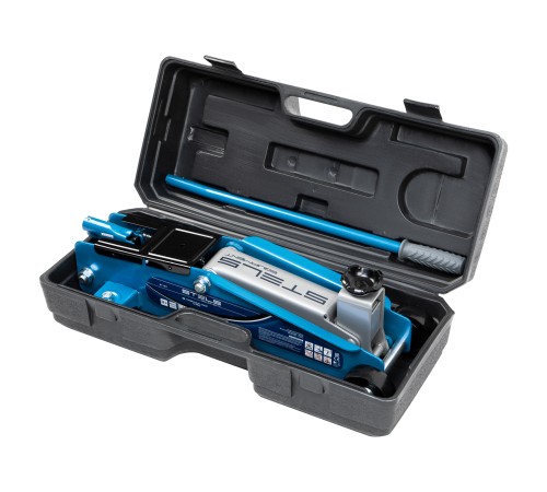 Домкрат гидравлический подкатной, высокий подъем, 3т, SUV, 190-535 мм, в кейсе Stels