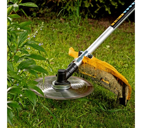 Триммер бензиновый DTL-52, 52 см3, неразъемная штанга, состоит из 2 частей Denzel