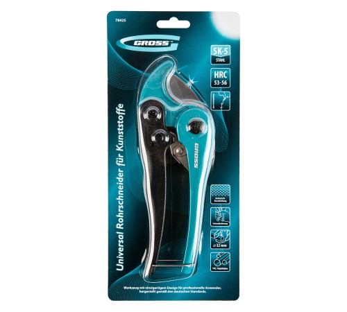 Ножницы для резки изделий из ПВХ, универсальные, D-32 мм // Gross Ножницы для резки изделий из ПВХ, универсальные, D-32 мм // Gross