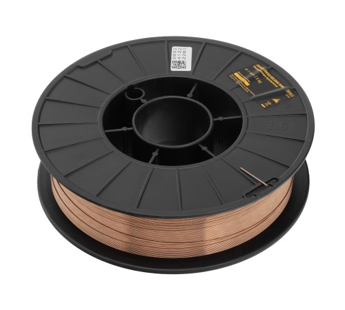 Омедненная проволока ER70S-6, диам. 1 мм, 5 кг, диам. катушки D200 Denzel