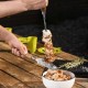 Шампур плоский, 600х10х2,5 мм, с деревянной  рукояткой, нерж. сталь, Camping// Palisad