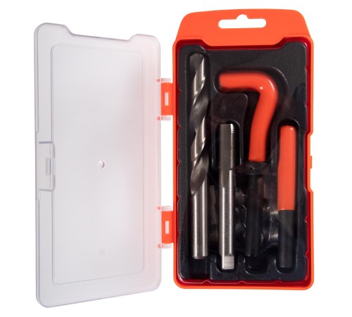 Набор для восстановления резьбы М14х1,25, 15 предметов, кейс AFFIX AF35214125C