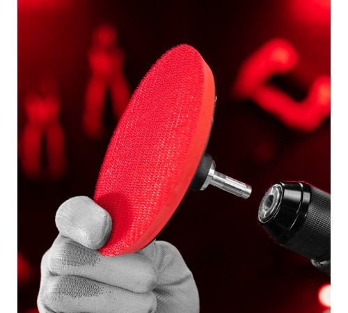 Насадка для дрели и УШМ с липучкой, 125 мм Matrix