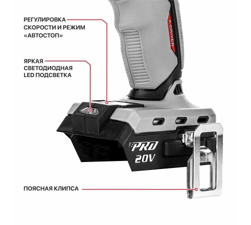 Винтоверт ударный аккумуляторный бесщёточный P.I.T. PSD20H-230A (без АКБ и ЗУ)