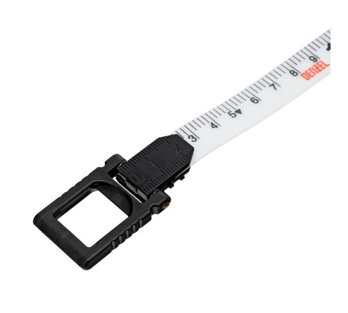 Рулетка геодезическая 20 м х 15 мм, закрытый корпус, фиберглассовая лента Denzel