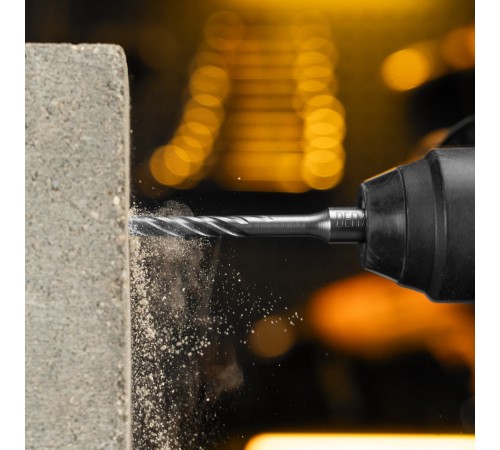 Бур по бетону, цельная крестовая пластина, 6x115 мм, SDS PLUS Denzel