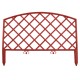 Забор декоративный "Сетка", 24 х 320 см, терракот, Palisad