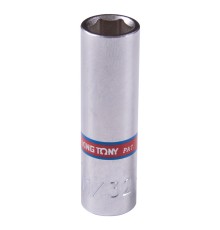 Головка торцевая глубокая шестигранная 1/4", 11/32", дюймовая KING TONY 223511S