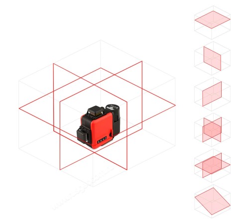 Лазерный уровень AMO LN 3D-360 Red с калибровкой Лазерный уровень AMO LN 3D-360 Red с калибровкой