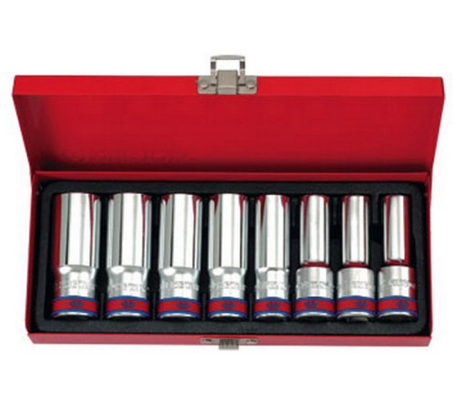 Набор глубоких торцевых головок 1/2