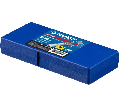 ЗУБР 0-25 мм, микрометр механический МК 25 34480-25_z02 Профессионал ЗУБР 0-25 мм, микрометр механический МК 25 34480-25_z02 Профессионал