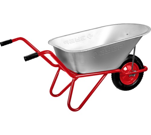 ЗУБР 90 л, 160 кг, тачка садово-строительная одноколесная Т-11 39962