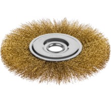 MIRAX 175 мм, витая стальная латунированная проволока 0.3 мм, щетка дисковая для УШМ (35141-175)