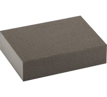 ЗУБР Р320, 100 х 68 х 26 мм, водостойкая, четырехсторонняя шлифовальная губка (35611-320)