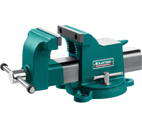 KRAFTOOL Steel, 100 мм, стальные слесарные тиски (32701-100) KRAFTOOL Steel, 100 мм, стальные слесарные тиски (32701-100)
