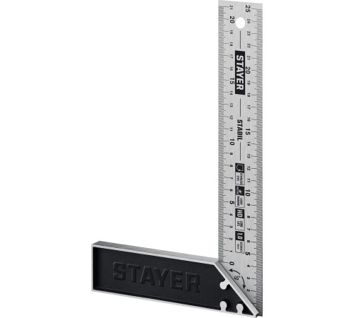 STAYER 250 мм, столярный угольник, Professional (3431-25)