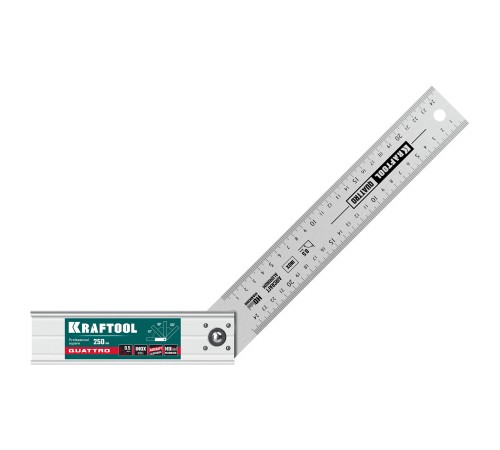 KRAFTOOL QUATTRO, 250 мм, 4 положения, складной столярный угольник (3444) KRAFTOOL QUATTRO, 250 мм, 4 положения, складной столярный угольник (3444)