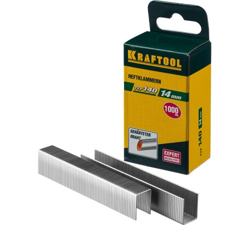 KRAFTOOL скобы тип 140, 14 мм, скобы супертвердые 31680-14 KRAFTOOL скобы тип 140, 14 мм, скобы супертвердые 31680-14