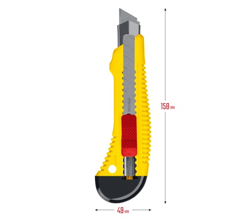 STAYER 18 мм, сегментированное лезвие, сдвижной фиксатор, нож FORCE-M 0913_z01 STAYER 18 мм, сегментированное лезвие, сдвижной фиксатор, нож FORCE-M 0913_z01